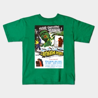 Classic 50's Horror Movie Poster - The Alligator People Kids T-Shirt